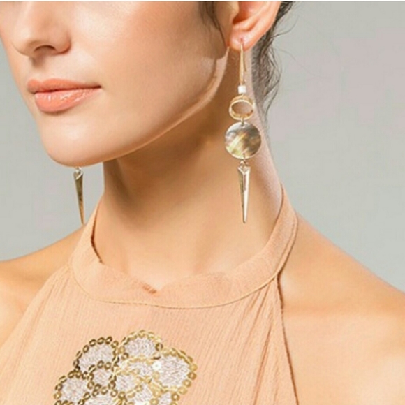 Natural Abalone 14K Dangles💋 - Picture 5 of 5